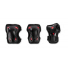 Chrániče Rollerblade SKATE GEAR - 3 súprava JR - XXS, black/red
