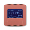 Termostat univerzální programovatelný - ovládací část, 3292A-A10301 R2, ABB, Tango, vřesová červená (ABB, Tango, vřesová červená)