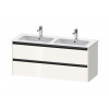 Duravit Ketho.2 Umývadlová skrinka, 55x128x48 cm, 2 zásuvky, lesklá biela K25266022220000