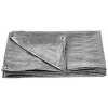 Plachta Tarpaulin Medium 4x6 m, 100 g/m, zakrývacia, SILVER, strieborná, s okami
