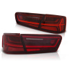 LED PÁS ZADNÉ SVETLÁ ČERVENO-BIELE SEQ pre AUDI A6 C7 11-14 LIMUZÍNA (SEDAN)