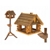 Drevené pálené kŕmidlo pre vtáčiky so stojanom na nohy (Kŕmny kŕmny kŕmny drevený opaľovací panel s stojanom na nohy)