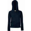 F.O.L. | Premium Lady-Fit Hooded Jacket, Dámska mikina s kapucňou, modrá Deep Navy, M