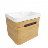 Swiss aqua technologies Koupelnová skříňka s umyvadlem SAT Fusion 57,5x43x45 cm dub medový mat SATFUSION60DMU