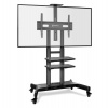 ONKRON Mobile TV Stand for 50-83” TVs with Wheels Shelves He