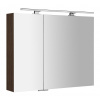 Sapho MIRRÓ galérka s LED osvetlením, 90x70x16cm, borovica rustik SPH MC090-0016