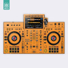 Doto Design Skin XDJ-RX3 FULL COLORS Sunset Orange