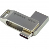 Goodram ODA3 USB kľúč 128 GB USB Type-A / USB Type-C 3.2 Gen 1 (3.1 Gen 1) Strieborná (ODA3-1280S0R11)