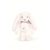 Doudou Plyšový zajačik so šatkou biely 35 cm