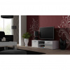 Cama Meble Tv stolík SOHO RTV 140 S4, biely mat/biely lesk