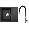 Set Alveus (dřez Gem 20 Black 91 + baterie Mintas Černá/Chrom) SETA23234