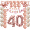Balóny na párty - Sada balóniky pri príležitosti 40. narodenín Rose zlaté Balloons (Balóny na párty - Sada balóniky pri príležitosti 40. narodenín Rose zlaté Balloons)