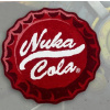 Fallout kulatý koberec „NUKA CAP“ - 92x92cm