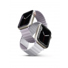 Uniq Revix Reversible Magnetic obojstranný magnetický remienok pre Apple Watch 42/44/45/49 mm fialovo-biely UNIQ-45MM-REVLILWHT
