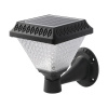 V-TAC 0,8W LED solárne svietidlo s diaľkovým ovládaním, štvorcové - 75lm - čierne