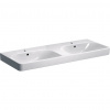 Geberit Dvojumyvadlo Smyle Square 120x48 cm dva otvory pro baterii 500.223.01.1