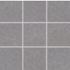 Rako Block mrazuvzdorná rektifikovaná dlažba 9,8x9,8x0,9 cm R10B TmavoŠedá matná DAK11782