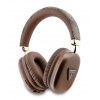 Guess PU Leather 4G Triangle Logo Bluetooth Stereo Headphone Brown