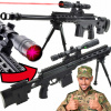 OBROVSKÁ OSTREĽOVACIA PUŠKA NA GUĽKY BARRETT M82 AŽ 96 CM REPLIKA ASG ĎALEKOHĽADU