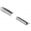 KP7/3 profil pre vsadenie skla ACARA, orientácia pravá, nerez V2A kartáčovaná, 19 mm, 1,5 m