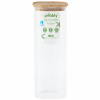 Pebbly Dóza na potraviny PKV-007 2,2 l, sklo/bambus