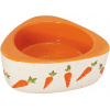 Nobby keramická miska pre hlodavce mrkvičky 19 x 3,5 cm 350ml