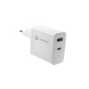 Univerzální USB nabíječka Natec RIBERA GaN 1X USB-A + 1X USB-C 65W, Bílá NUC-2144