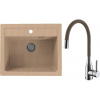 Set Alveus (dřez Atrox 30 Beige 55 + baterie Mintas Béžová/Chrom) SETA25045