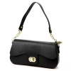 Dámska kožená kabelka čierna Luka 24-063 DOLLARO Shoulder and Crossbody