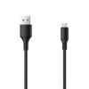 Dátový a nabíjací kábel Setty micro USB 1m, max 1A, (black)