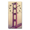Nástenné hodiny Most San Francisco 30x60 cm