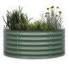Blumfeldt High Grow Half Circle, polkruhový vyvýšený záhon, 105x43x60 cm, z vlnitého oceľového plechu, jednoduchá montáž, odolný voči hrdzi a mrazu (GDMB4-Bl-HGHC-DM)