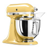 KitchenAid Artisan 5KSM175 žlutá (5KSM175PSEMY) + Akční set KitchenAid kovový mlýnek na maso 5KSMMGA