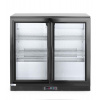 Chladnička typu Back Bar s dvojitými posuvnými dverami, Arktic, 197L, Čierna, 220-240V/160W, 900x520x(H)865mm