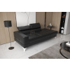 Nábytek PEGAS s.r.o. Sofa TOSCANIA II lenoška 205 cm přírodní kůže - černá kůže, pravá strana