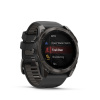 GARMIN fenix 8 - 47mm, AMOLED, Sapphire, Carbon Gray DLC Titanium, Black/Pebble Gray band