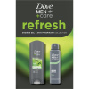 Dove Men+Care Dove Men+Care Extra Fresh sprchový gél na telo a tvár 250 ml + Dove Men+Care Antiperspirant antiperspirant v spreji 48h 150 ml kozmetická sada