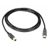 PremiumCord Kabel USB 2.0, A-B, 0.5m barva černá