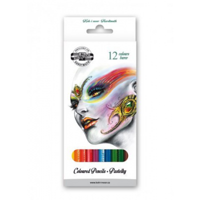 Farebné ceruzky KOH-I-NOOR 3552 "Fantazia"/12 farebná súprava