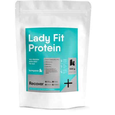 Kompava LadyFit protein 500 g Vanilka – smotana
