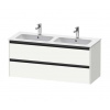 Duravit Ketho.2 Umývadlová skrinka, 55x128x48 cm, 2 zásuvky, matná biela K25266018180000