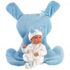 Llorens: Bábika Bimba 35 cm s modrým zajačikovým spacím vakom