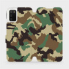 Flipové pouzdro Mobiwear - Samsung Galaxy A03s - V111P Maskáče (Knížkové flip pouzdro, obal, kryt na mobil Samsung Galaxy A03s - V111P Maskáče, materiál Umělá kůže + TPU - ochrana 360°, stojánek, sili