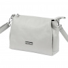 Dámska kožená kabelka cez rameno MiaMore 01-002 v sivej farbe 27 x 20 x 10 cm