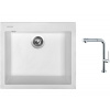 Set Sinks CUBE 560 Milk + batéria Sinks SLIM S2 kartáčovaná