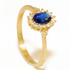 Krúžok gold 585 zafír , cubic Zirconia , MOŽNOSŤ (Krúžok gold 585 zafír , cubic Zirconia , MOŽNOSŤ)