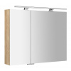 Sapho MIRRÓ galérka s LED osvetlením, 90x70x16cm, dub Alabama SPH MC090-0022