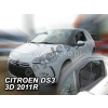 Deflektory na okná pre Citroen DS3, 2ks