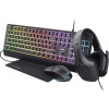 TRUST Sada sluchátka + myš + klávesnice + mousepad GXT 792 Quadrox 4v1 Gaming Bundle 25259