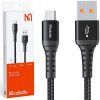 Kábel McDodo USB - microUSB typ B 0,2 m, čierny